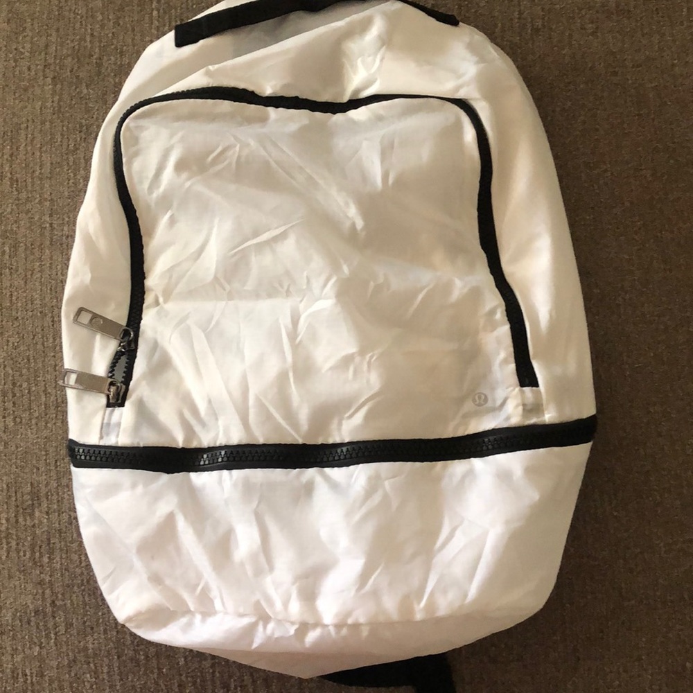 Lulu lemon white backpack